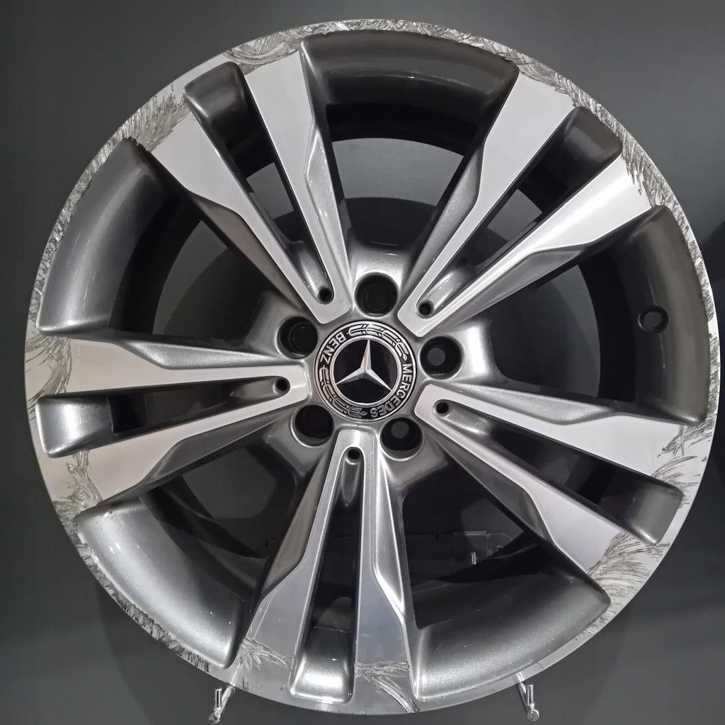 1x Alufelge 18 Zoll 7.5" 5x112 44ET Glanz Graphit A2054012802 Mercedes-Benz Mg