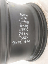 Load image into Gallery viewer, 1x Alufelge 18 Zoll 8.0" 5x108 55ET Matt Schwarz JX7C-H1A Ford I Rim Wheel FEL9945359812nc