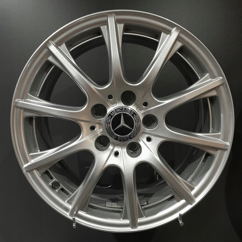 4x Alufelge 16 Zoll 6.5" 5x112 38ET Glanz Silber W205 Mercedes-Benz W204