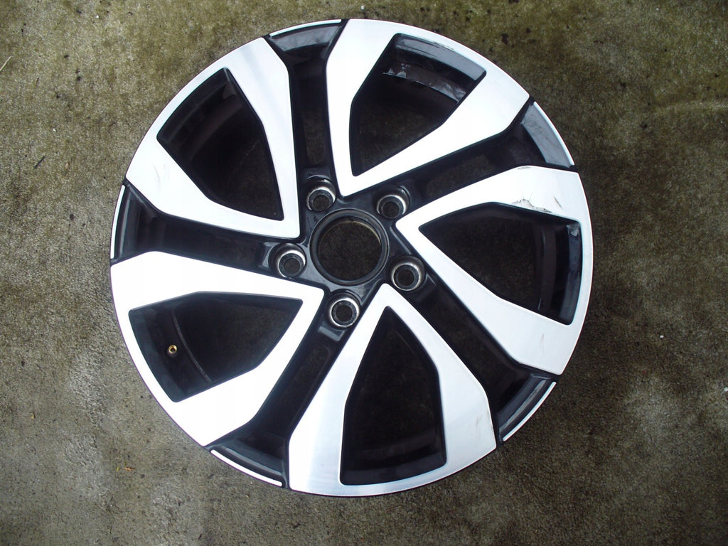 1x Alufelge 16 Zoll 6.5" 5x112 48ET Glanz 5TA601025AA VW I Rim Wheel FEL4857043772wp
