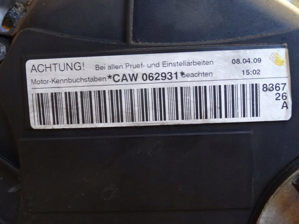 Motor Audi VW A3 CAWB 2.0 TFSI 200PS 147kW 129TKm 2008 Benzin Engine Unkomplett