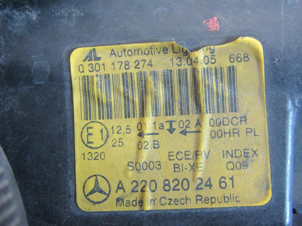 Frontscheinwerfer Mercedes-Benz W220 A2208202461 2208204461 0301178274 Rechts SCH1056341615tc