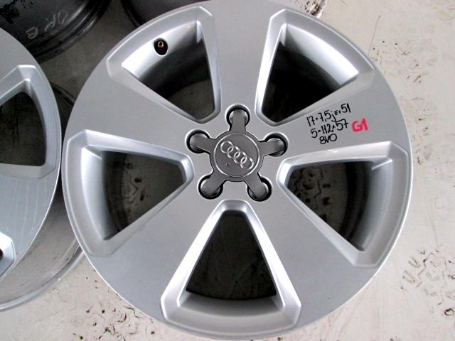 1x Alufelge 17 Zoll 7.5" 5x112 51ET Glanz Silber 8V0601025BK Audi Rim Wheel FEL8762710000oq