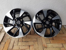Laden Sie das Bild in den Galerie-Viewer, 1x Alufelge 16 Zoll 6.5&quot; 4x108 32ET Glanz Schwarz 9833892580 Opel Corsa F