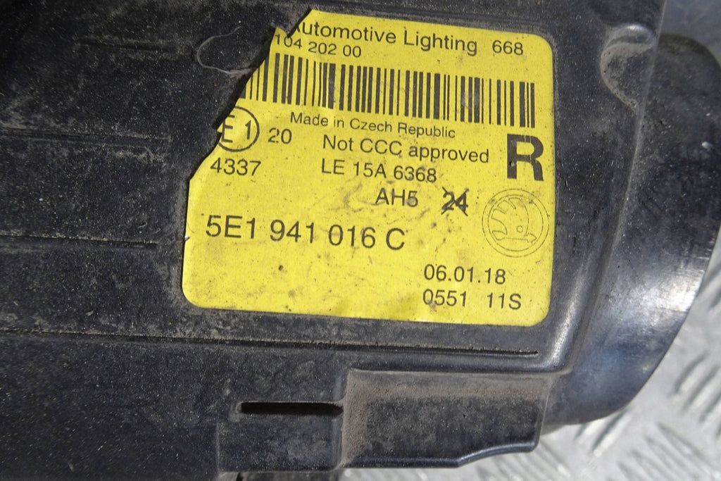 Frontscheinwerfer Skoda Octavia III 5E1941016C Rechts Scheinwerfer Headlight SCH9361017184ax
