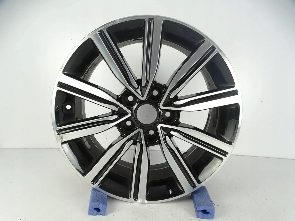 1x Alufelge 17 Zoll 7.5" 5x114.3 52,5ET Glanz Schwarz 52910-D4650 Kia Rim Wheel