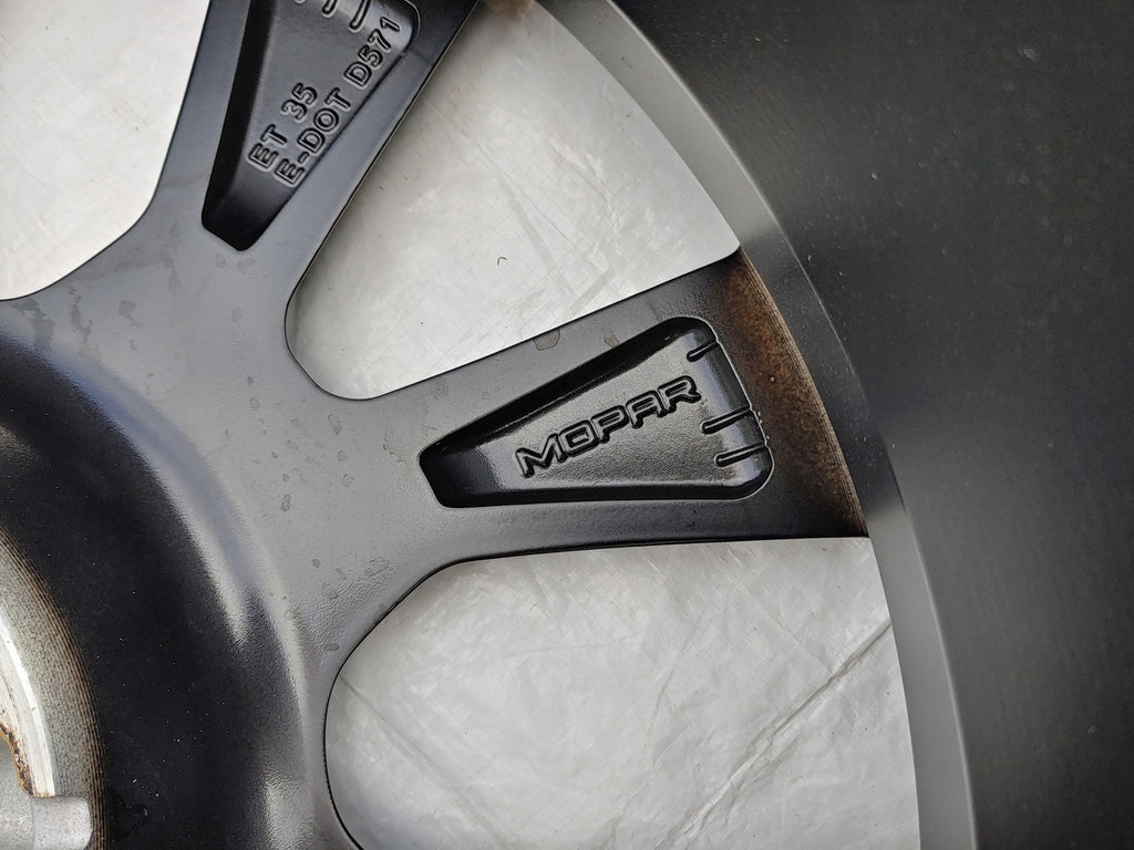 1x Alufelge 19 Zoll 6.5" 5x110 35ET Matt Schwarz 735713407 Fiat 500x Rim Wheel