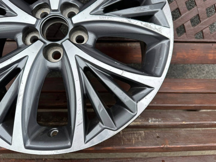1x Alufelge 17 Zoll 5x100 PW4570D005 Toyota Yaris Rim Wheel FEL3658418024gy
