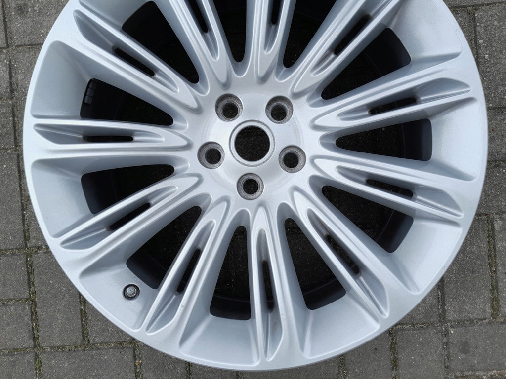 1x Alufelge 22 Zoll 9.5" 5x120 49ET Glanz Silber JK521007 Land Rover Sport FEL5018596120uq