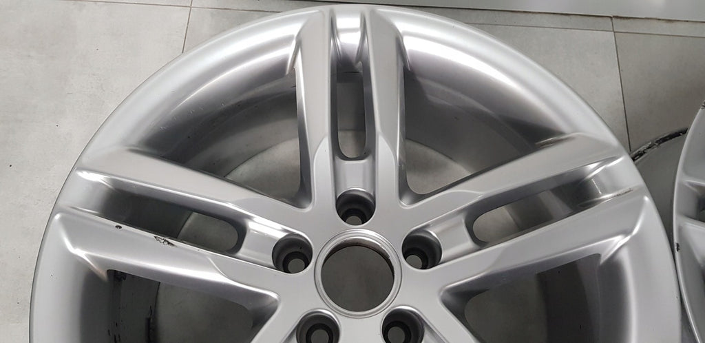 2x Alufelge 18 Zoll 8.0" 5x112 39ET Glanz Silber 4G0601025BL Audi A6 C7