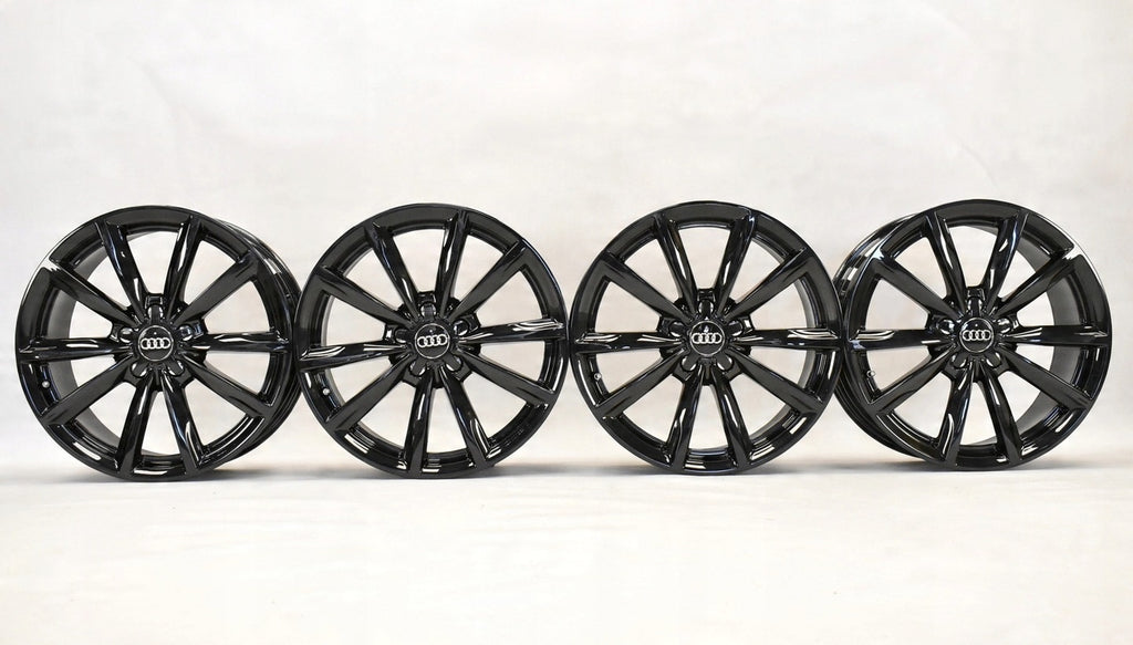 4x Alufelge 18 Zoll 8.0" 5x112 48ET Glanz Schwarz 4F0601025CP Audi A6 C6