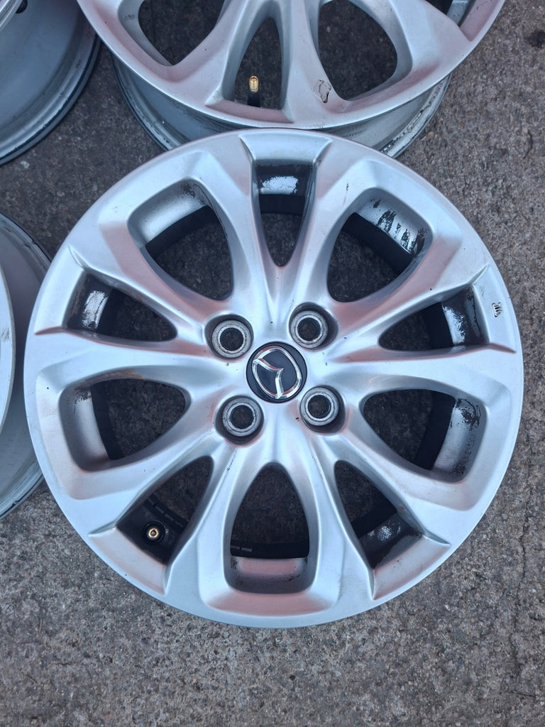 4x Alufelge 15 Zoll 5.5" 4x100 40ET Glanz Silber 9965465550 Mazda 2 Dj Rim Wheel FEL3246505802tt