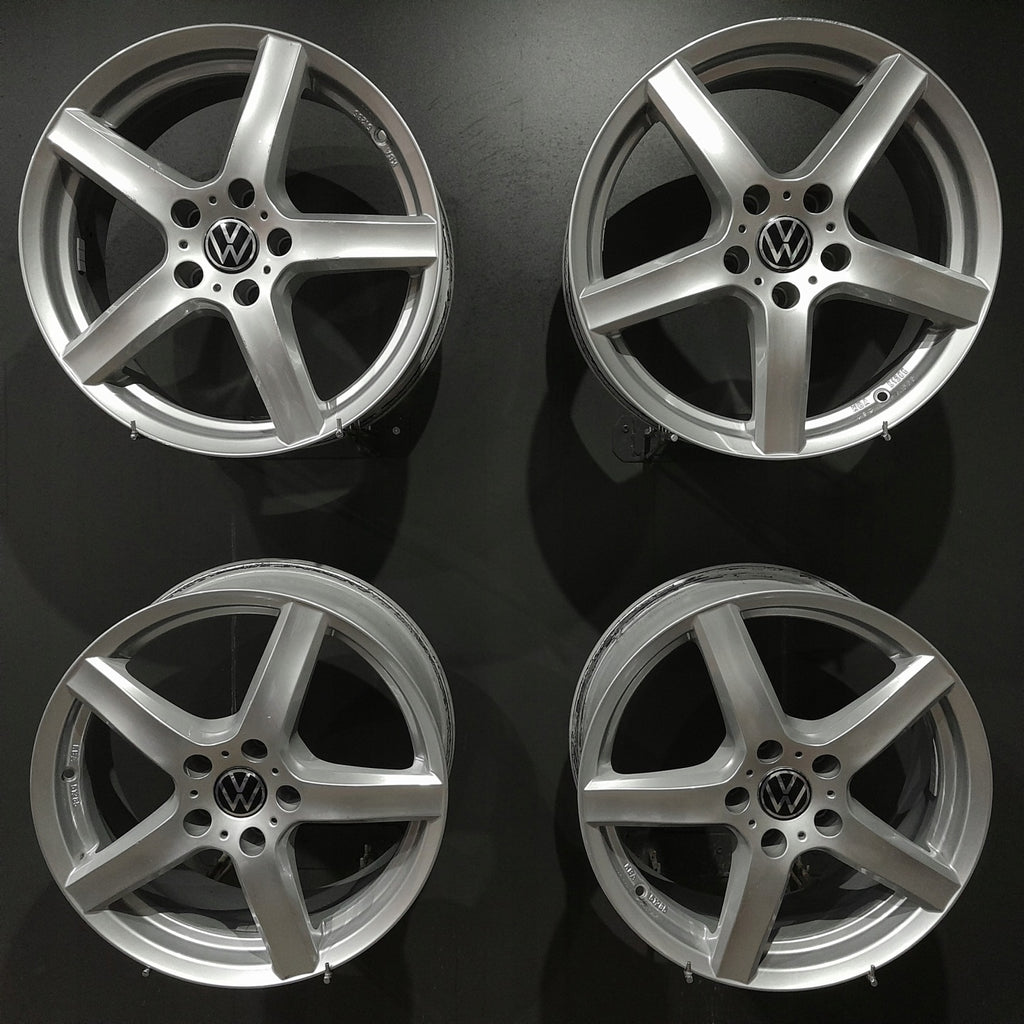 4x Alufelge 17 Zoll 7.0" 5x112 43ET Glanz Silber KBA51285-DE VW Golf VII Jetta FEL9671233266ms