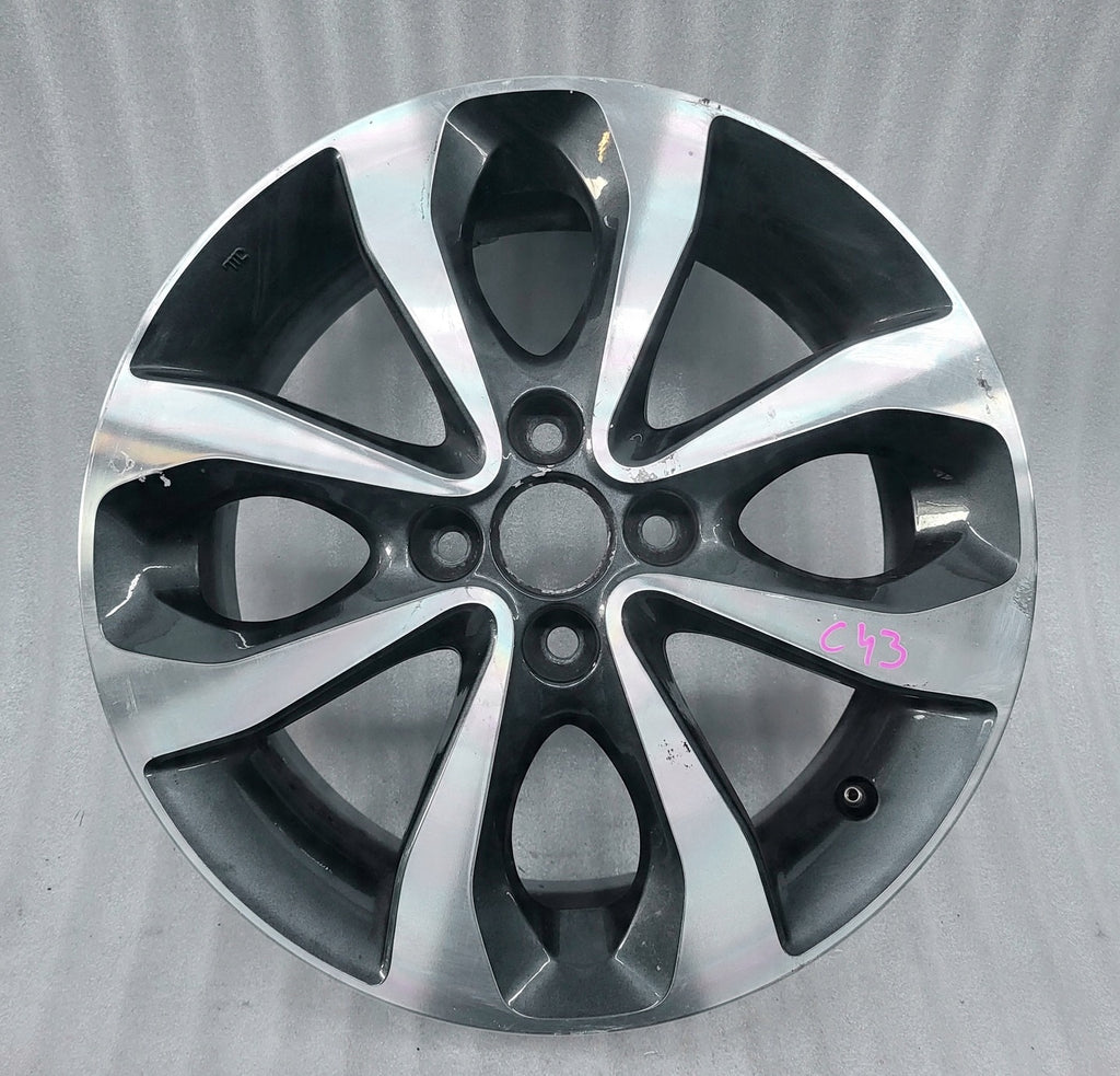 1x Alufelge 16 Zoll 6.0" 4x100 55ET Glanz Graphit 3HM3A Mg Micra Rim Wheel