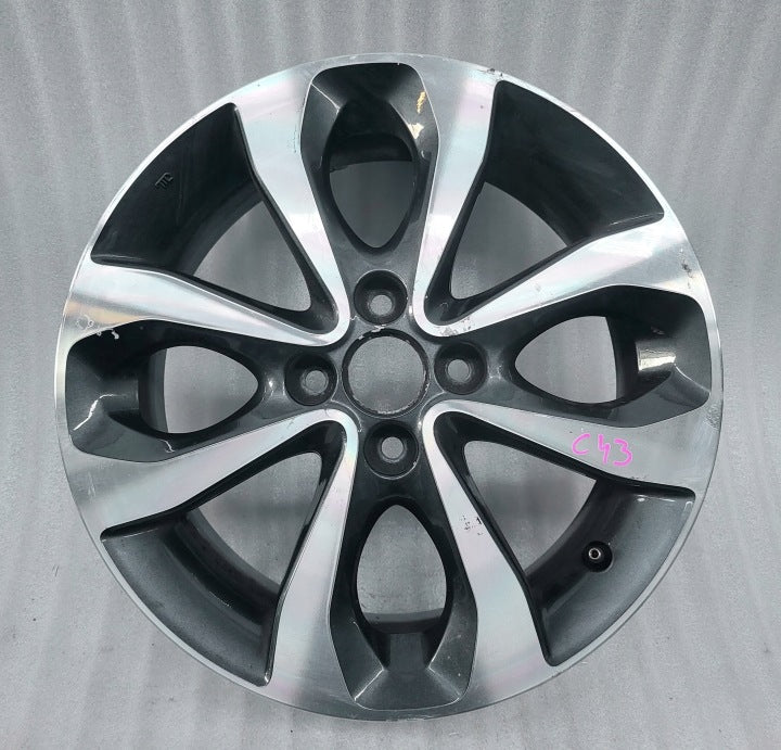 1x Alufelge 16 Zoll 6.0" 4x100 55ET 3HM3A Mg Micra Rim Wheel FEL6849126479az