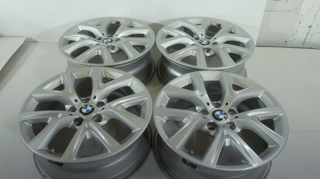 4x Alufelge 17 Zoll 6.5" 5x112 39ET Glanz Silber 6856076 BMW Rim Wheel FEL5745085621bx