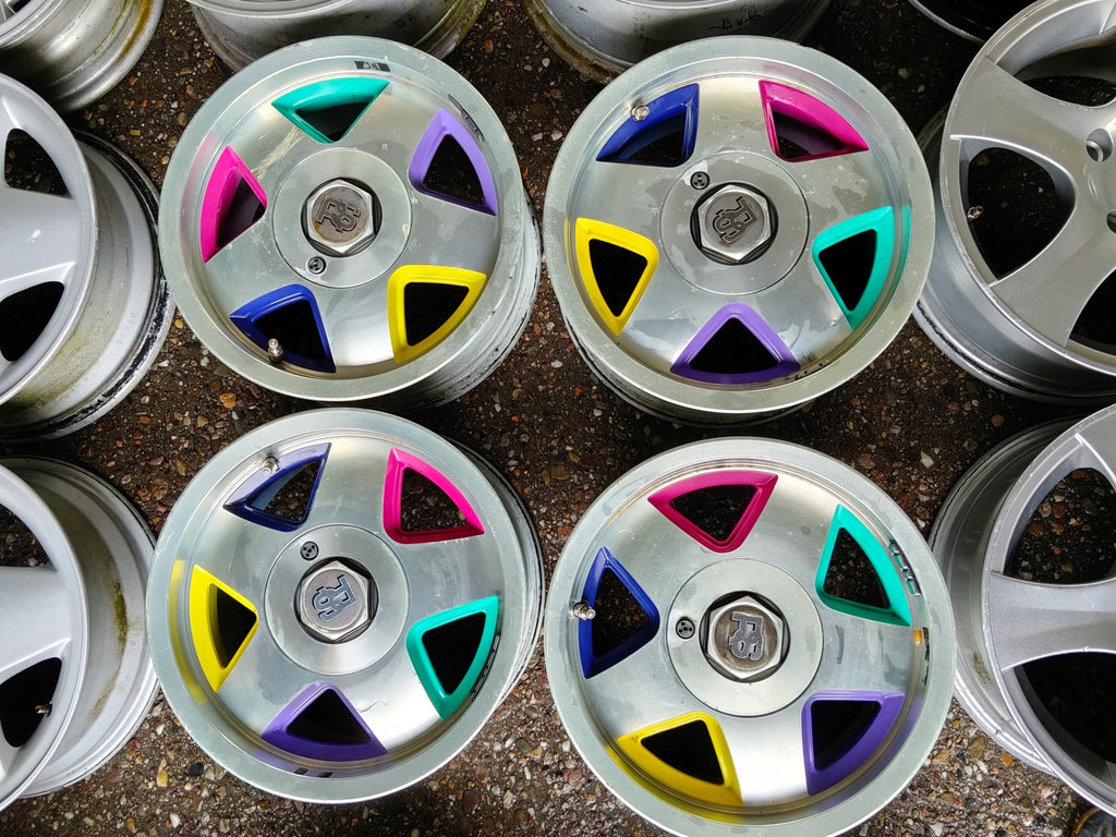 4x Alufelge 14 Zoll 6.0" 4x108 32ET Glanz Silber H89SX Ford I Rim Wheel FEL3946537910je