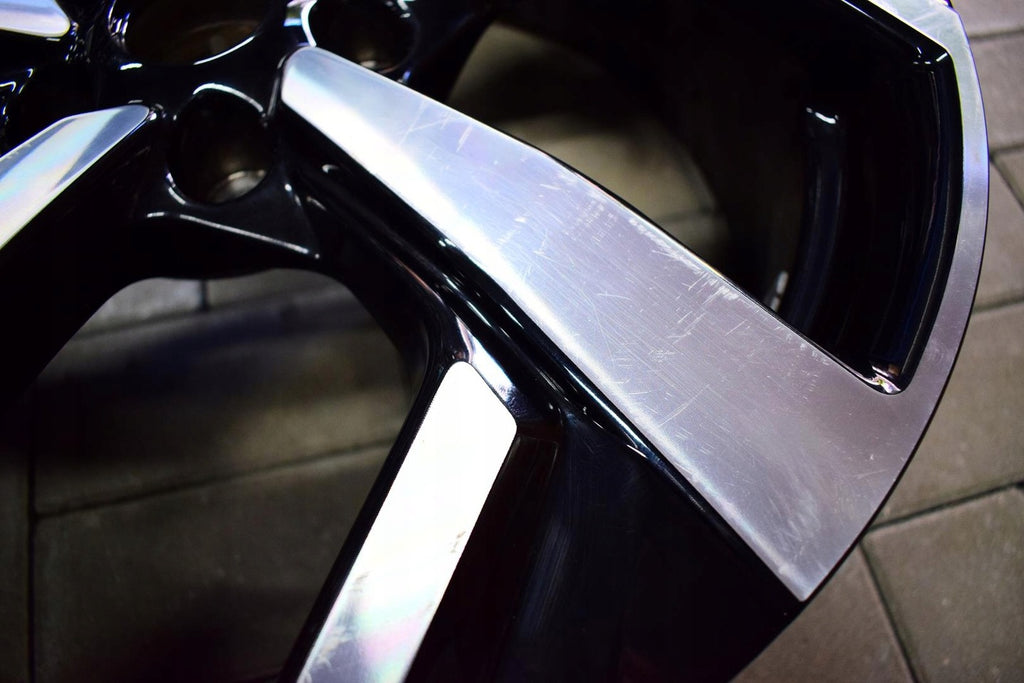 1x Alufelge 19 Zoll 7.0" 5x114.3 40ET Glanz Schwarz HV05A Nissan X-Trail Qashqai