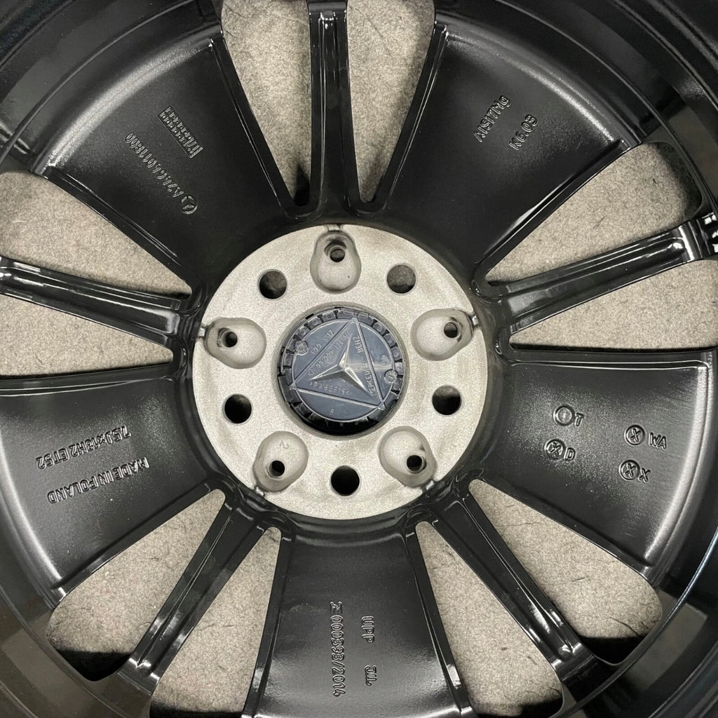 4x Alufelge 18 Zoll 7.5" 5x112 52ET Glanz Schwarz A2464011800 Mercedes-Benz FEL7360322691pl