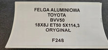 Load image into Gallery viewer, 1x Alufelge 18 Zoll 7.0" 5x114.3 50ET Glanz Schwarz 7978419 Toyota C-Hr FEL2395667244aj