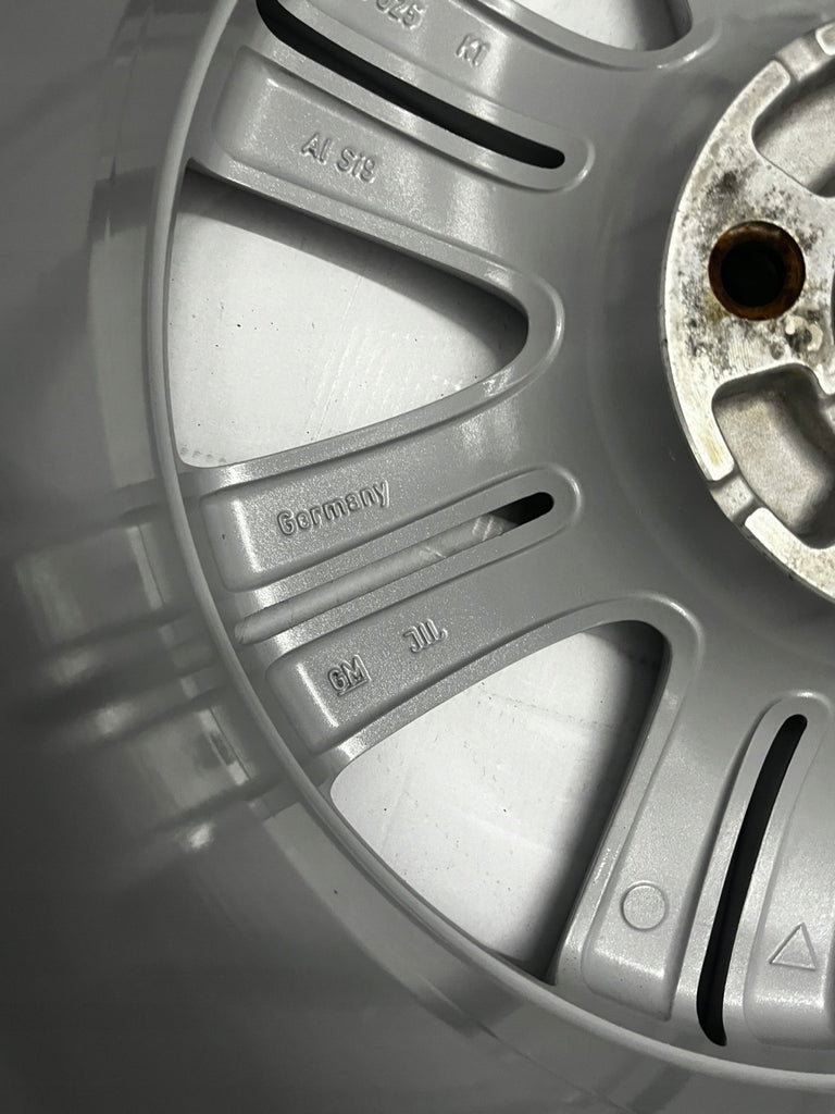 1x Alufelge 16 Zoll 6.5" 4x100 39ET Glanz Silber 0P025 Opel Corsa D Rim Wheel FEL2259139507mx