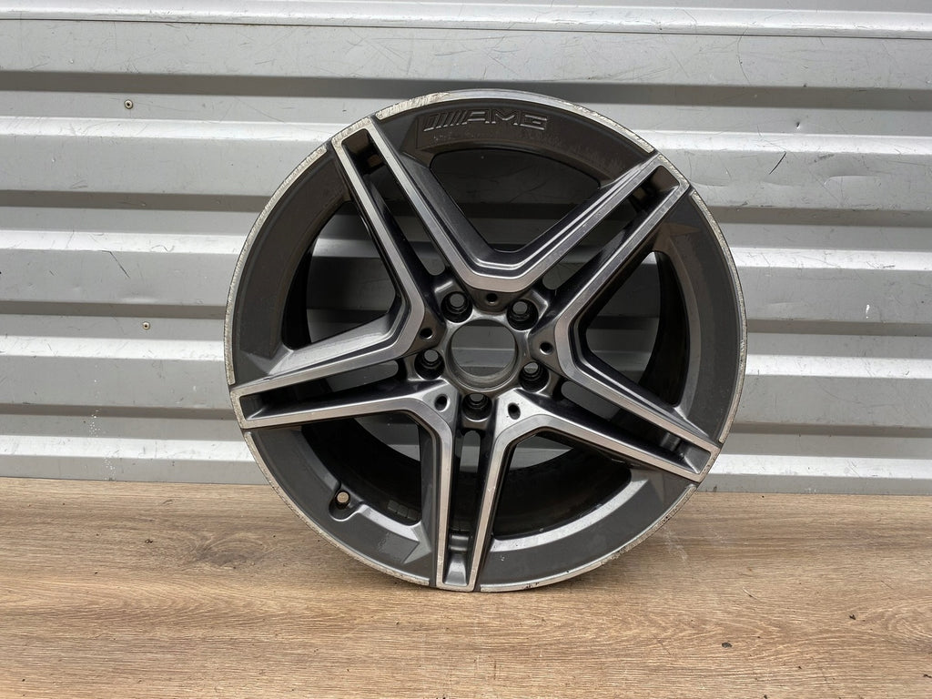 1x Alufelge 18 Zoll 8.5" 5x112 49ET Glanz Graphit A2054019600 Mercedes-Benz Amg