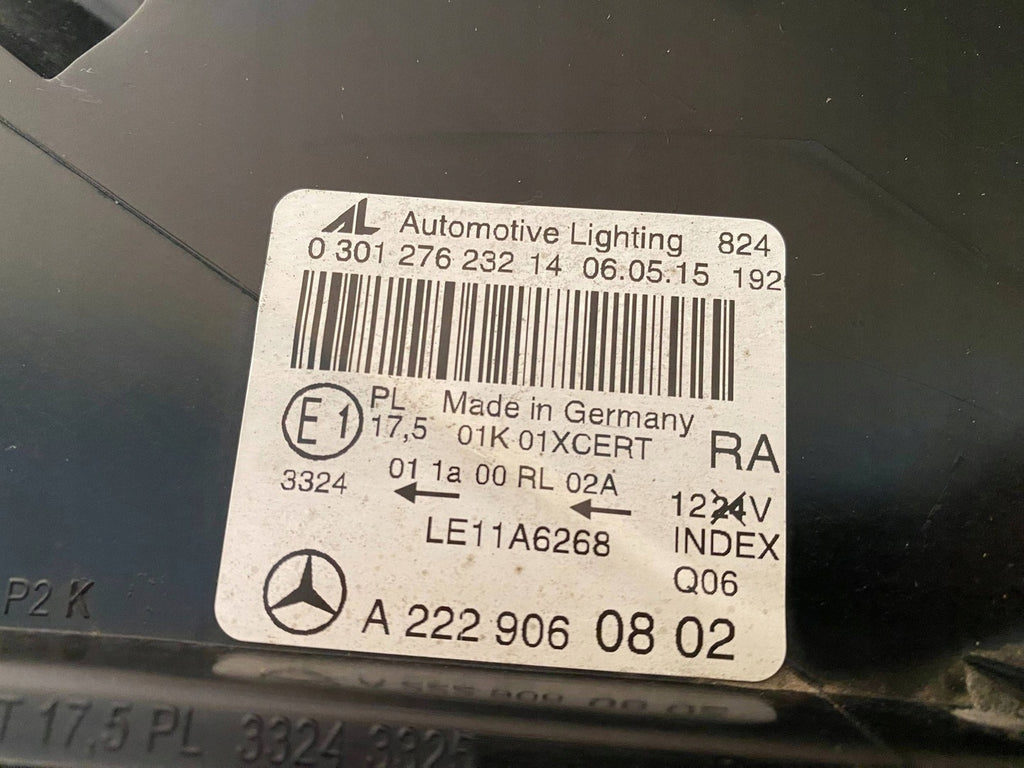 Frontscheinwerfer Mercedes-Benz W222 A222906082 Rechts Scheinwerfer Headlight SCH2888248719rc