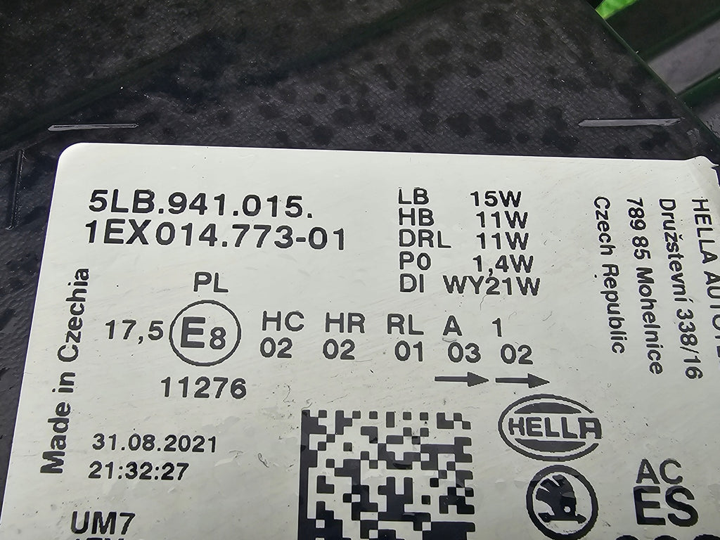 Frontscheinwerfer Skoda Enyaq 5LB941015 Full LED Links Scheinwerfer Headlight