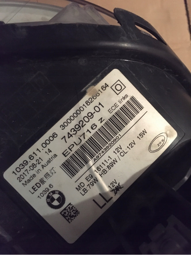 Frontscheinwerfer BMW G31 G30 7439209 LED Links Scheinwerfer Headlight SCH8131063937iq