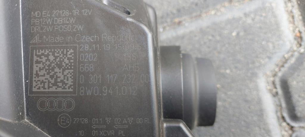 Frontscheinwerfer Audi A4 B9 8W0941012 Full LED Rechts Scheinwerfer Headlight SCH6338513923ag