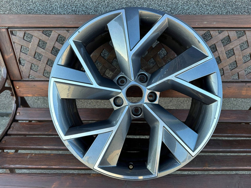 1x Alufelge 19 Zoll 7.0" 5x112 43ET Glanz Graphit 565601025F Mg Kodiaq Rim Wheel FEL8509658282dn