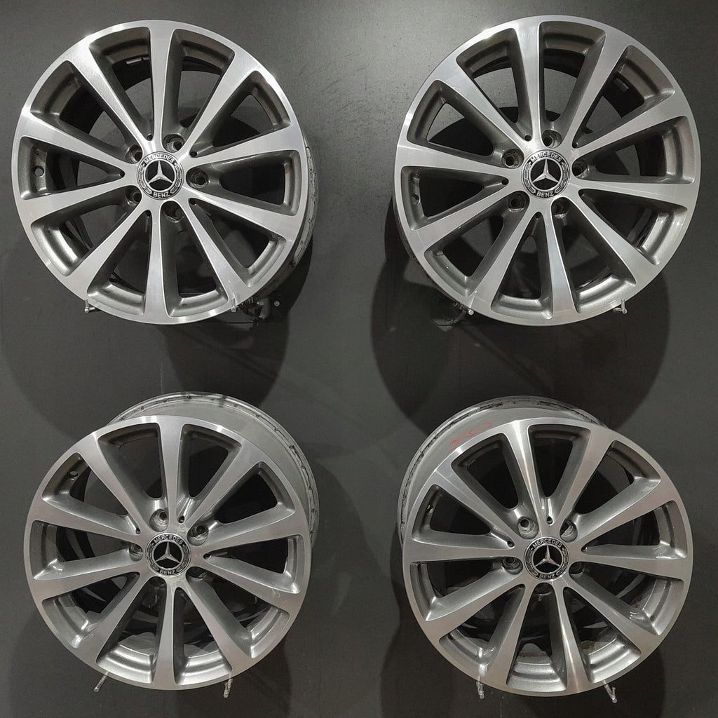 4x Alufelge 17 Zoll 7.5" 5x112 40ET Glanz Silber A2134011300- Mercedes-Benz W213 FEL5345280805hs