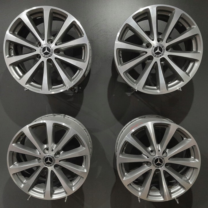 4x Alufelge 17 Zoll 7.5" 5x112 40ET Glanz Silber A2134011300- Mercedes-Benz W213 FEL5345280805hs
