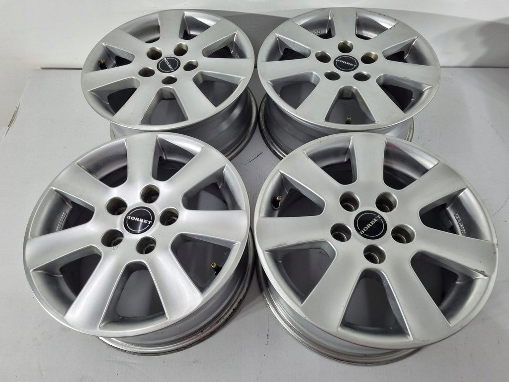 4x Alufelge 16 Zoll 6.5" 5x110 40ET Glanz Silber CVR265 Opel Rim Wheel FEL7420227923yr