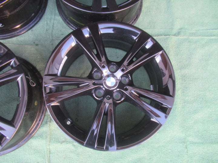 4x Alufelge 17 Zoll 7.5" 5x112 52ET Glanz Schwarz 6866673 BMW X1 F48 Rim Wheel FEL3528319313xx