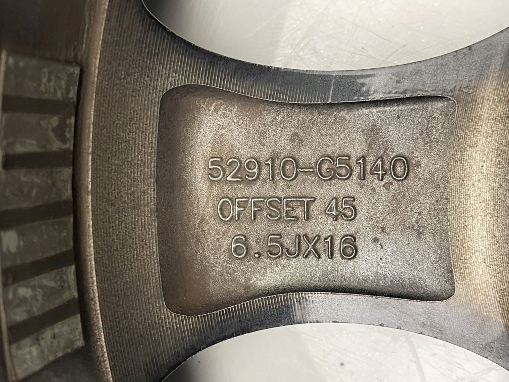 1x Alufelge 16 Zoll 6.5" 5x114.3 45ET 52910-G5140 Kia Niro Rim Wheel FEL4523859903od