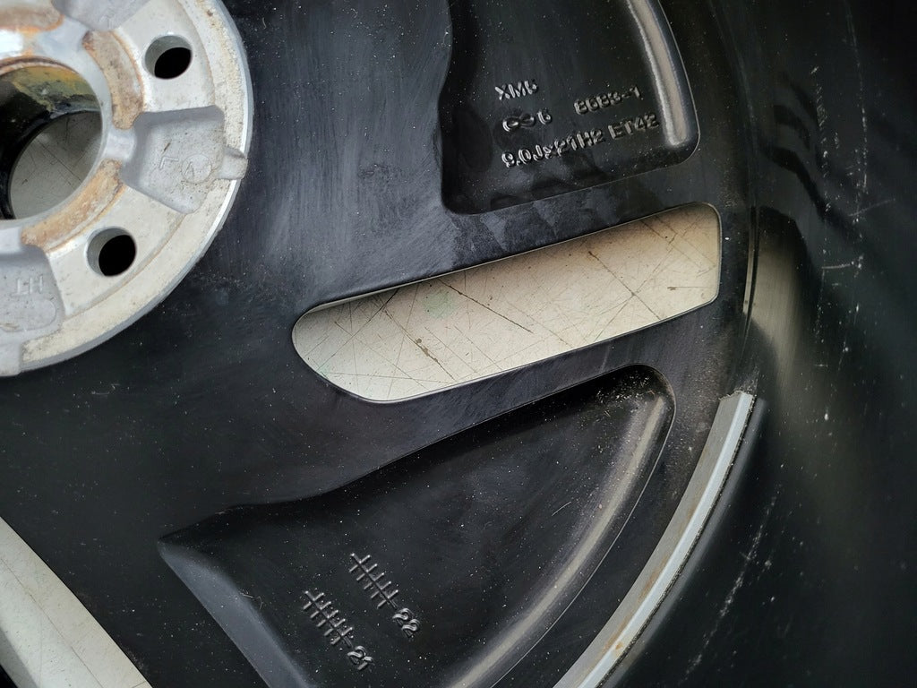 1x Alufelge 21 Zoll 9.0" 5x112 42ET Glanz Schwarz 11A601025K VW Rim Wheel FEL2042712323vk