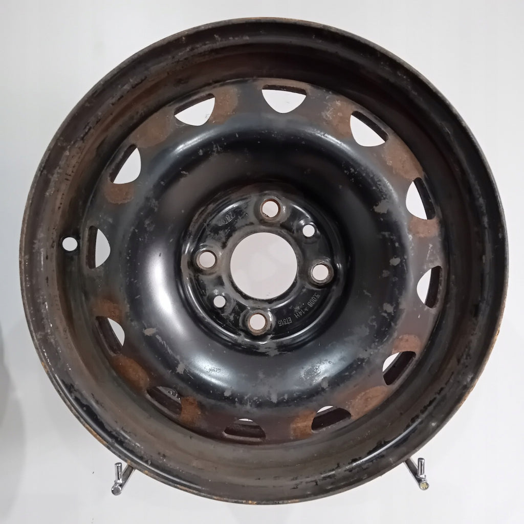 4x Alufelge 14 Zoll 5.0" 4x98 31 5ET Fiat Panda Ypsilon Rim Wheel FEL5707522705dj