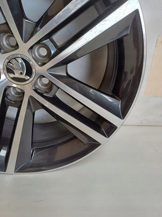 1x Alufelge 17 Zoll 7.0" 5x100 46ET 5JA601025D Skoda Rapid Rim Wheel FEL1831665779ko
