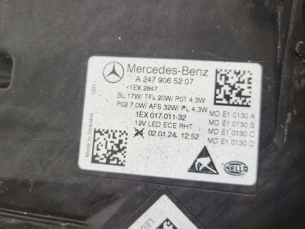 Frontscheinwerfer Mercedes-Benz W247 A2479065207 LED Rechts Headlight SCH1798705547za