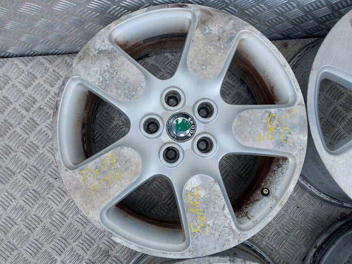 4x Alufelge 17 Zoll 7.0" 5x112 50ET 1Z0601025N Skoda Octavia Ii Rim Wheel FEL9166622338gb