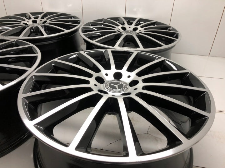 4x Alufelge 20 Zoll 8.0" 5x112 43ET Glanz Schwarz A2134012200 Mercedes-Benz Amg FEL5487350311cj