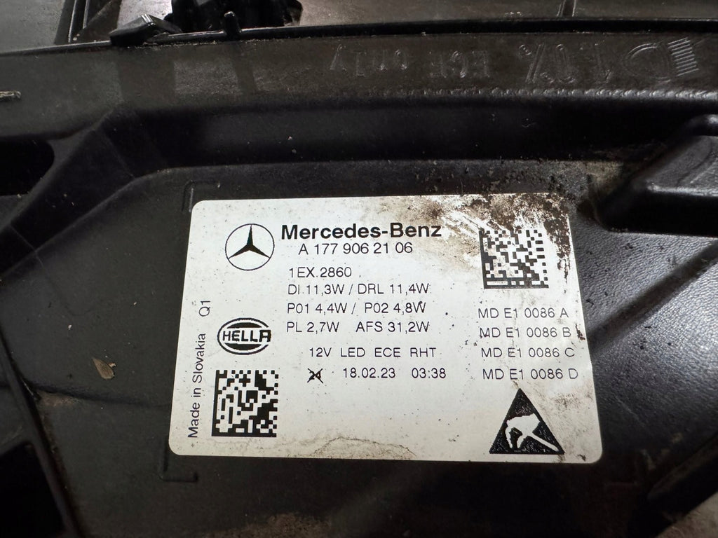 Frontscheinwerfer Mercedes-Benz A1779062106 Links Scheinwerfer Headlight SCH2652810166lx