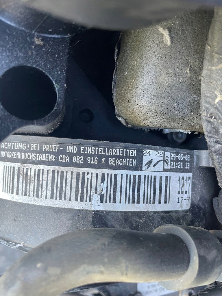 Motor VW CBA 2.0 TDI 23TKm 2008 Diesel Engine Komplett