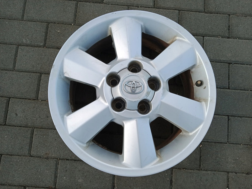 1x Alufelge 16 Zoll 6.5" 5x114.3 45ET Glanz Silber PZ406-X2671-ZC Toyota FEL1461070142et