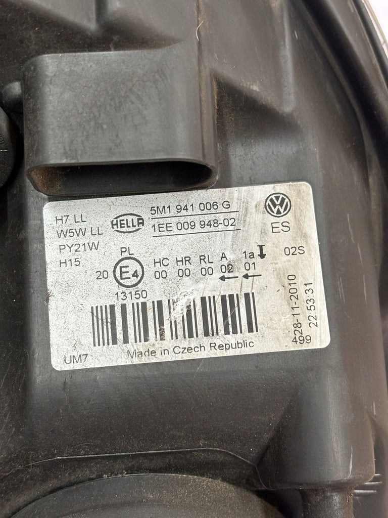 Frontscheinwerfer VW Golf VI Plus 5M1941006G 1EE00994802 Rechts Headlight SCH3544996396tf