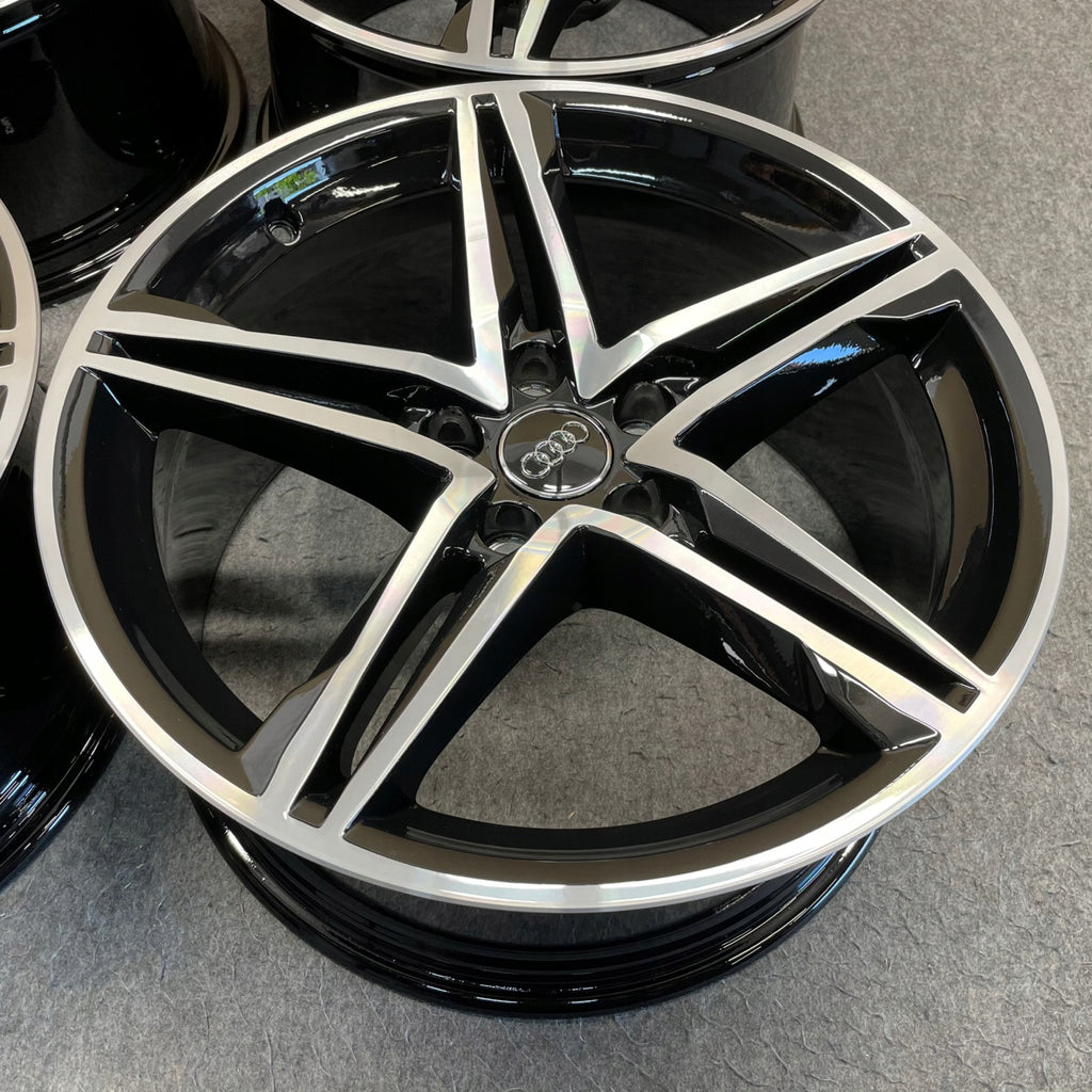 4x Alufelge 18 Zoll 8.0" 5x112 40ET Glanz Silber 8W0601025EC Audi A4 Rim Wheel FEL3949018147zd
