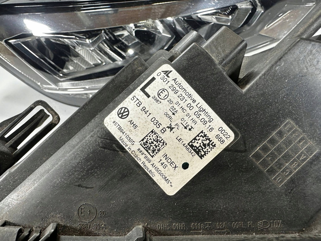 Frontscheinwerfer VW Touran 5TB941035B LED Ein Satz Scheinwerfer Headlight SCH7940831760li