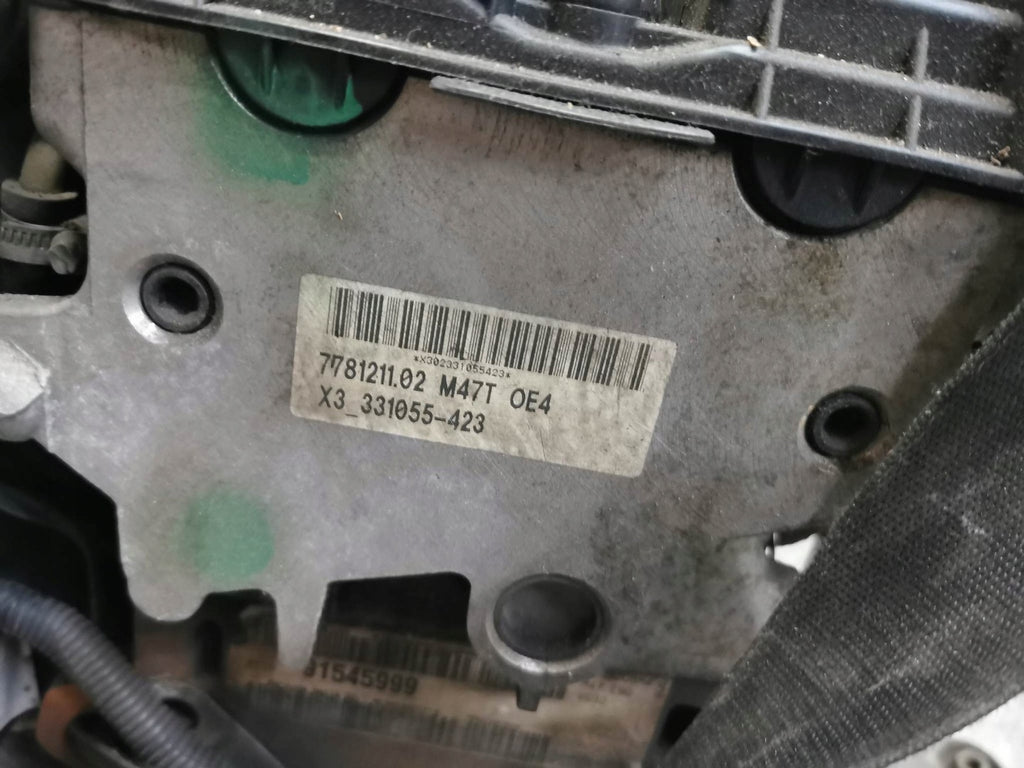 Motor BMW E60 E90 E87 M47T0E4 2.0 163PS Diesel Engine Komplett
