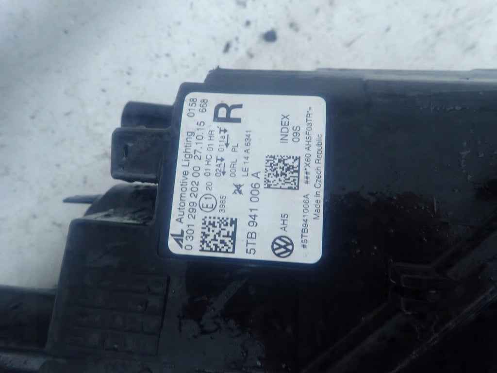 Frontscheinwerfer VW Touran 5TB941006A Rechts Scheinwerfer Headlight